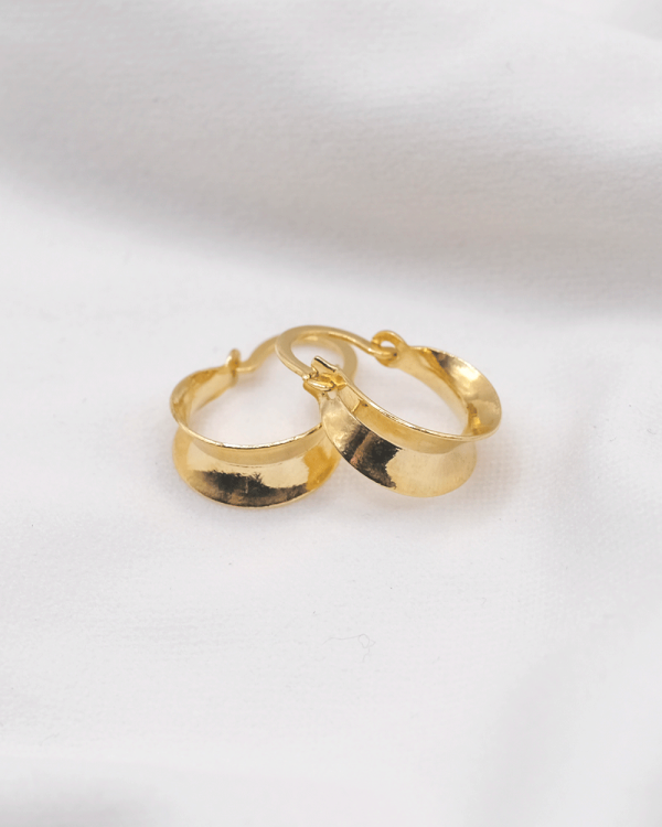 ARRACADA MINI ACANALADA ORO LAMINADO 18KT