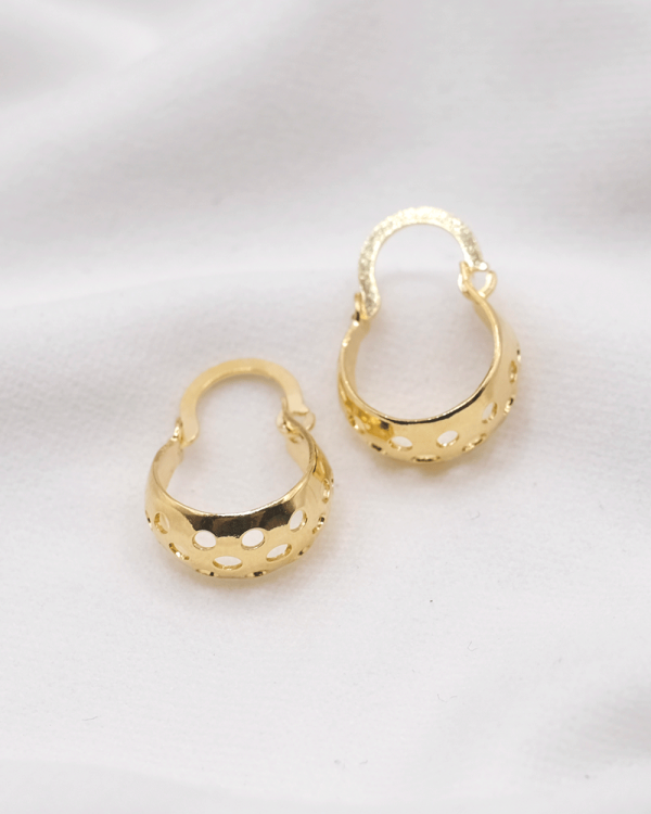 ARRACADA FILIGRANA MINI ORO LAMINADO 18KT